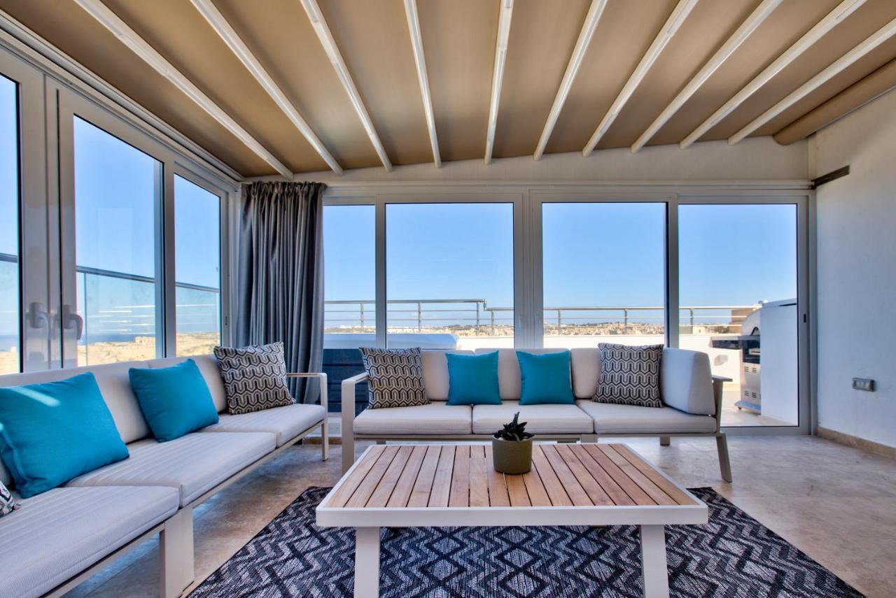 Valletta Luxury 4-Bedroom Duplex With Stunning Sea Views Private Terrace And Jacuzzi Eksteriør bilde