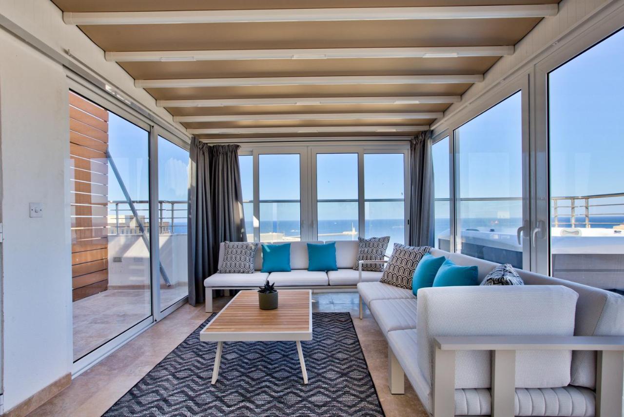 Valletta Luxury 4-Bedroom Duplex With Stunning Sea Views Private Terrace And Jacuzzi Eksteriør bilde